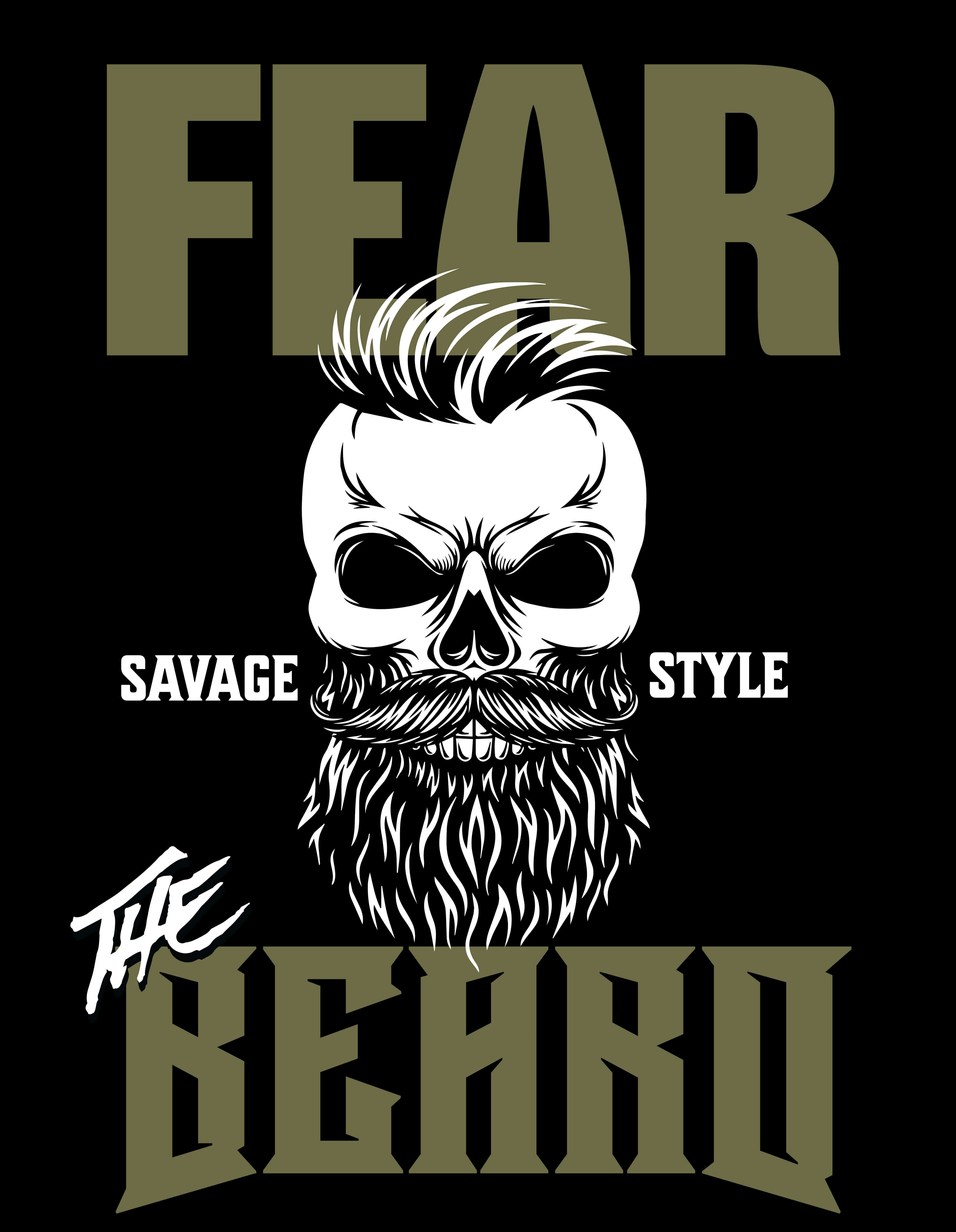 Fear the Beard (Olive) - Savage Style