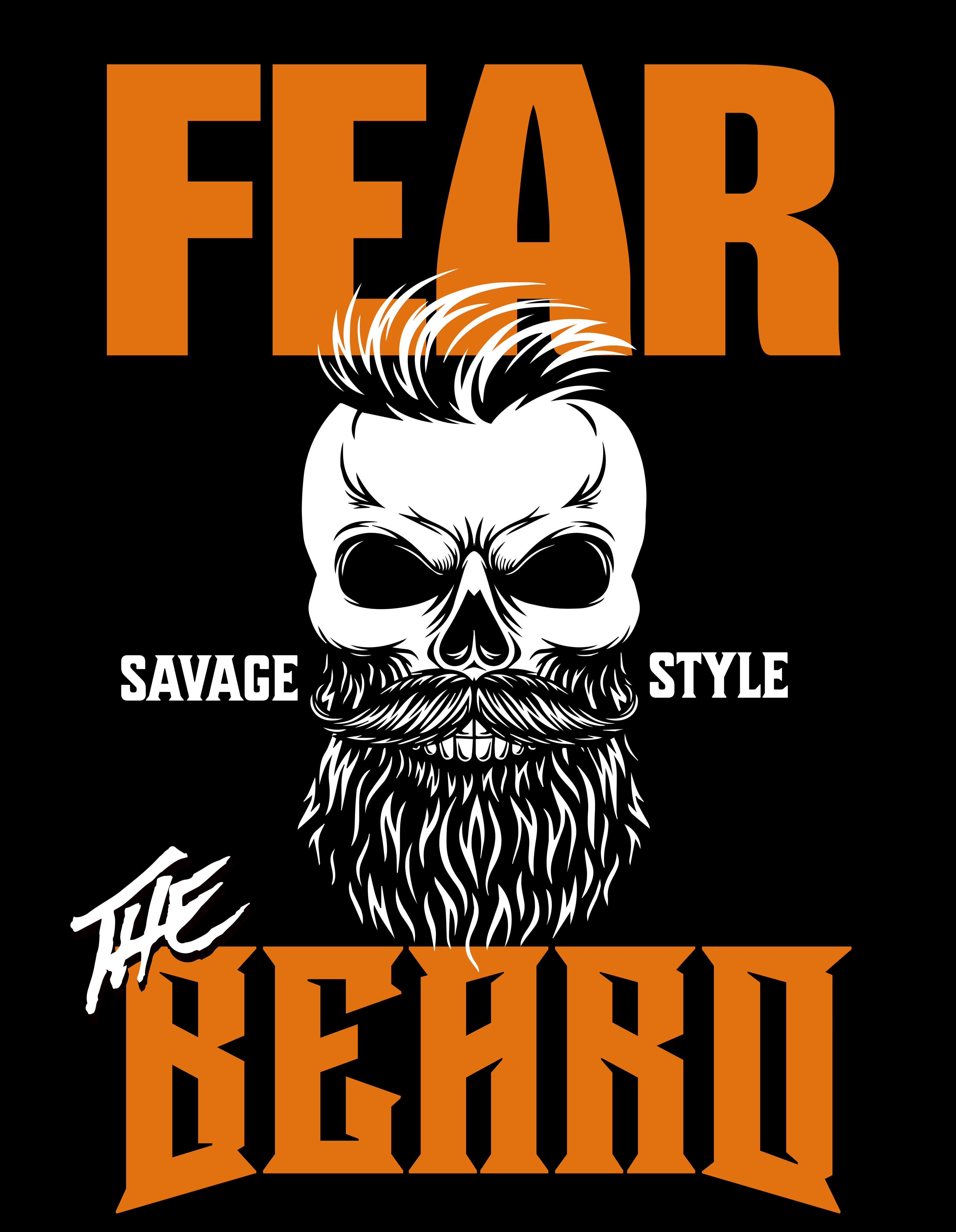 Fear the Beard (Orange) - Savage Style