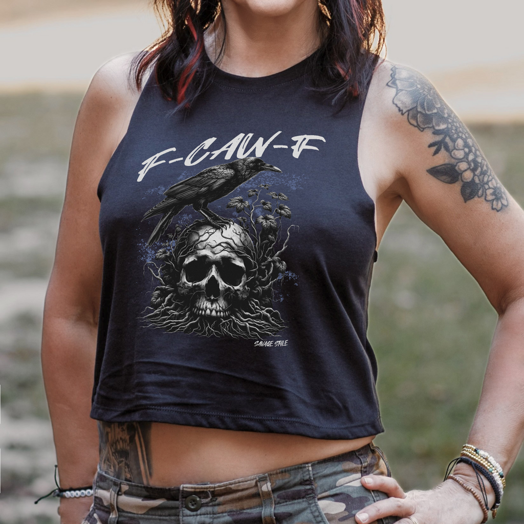 FCAWF - Savage Style Ladies' Racerback Cropped Tank 4.2 oz.