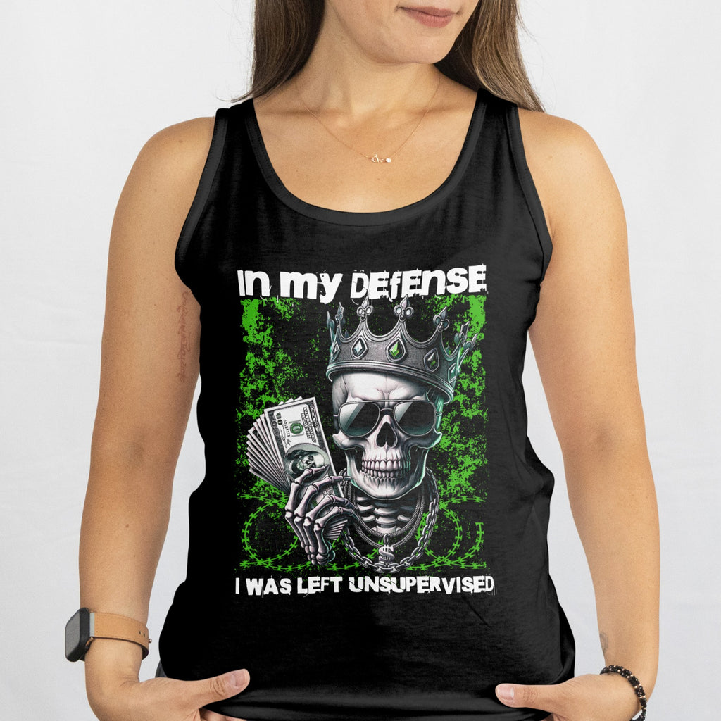 In My Defense - Savage Style Unisex Tank Top 5.3 oz.