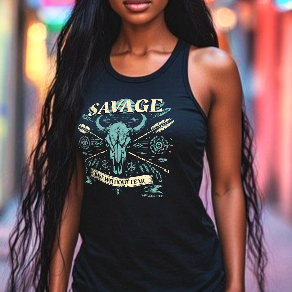 Rise Without Fear - Savage Style Unisex Tank Top 5.3 oz.