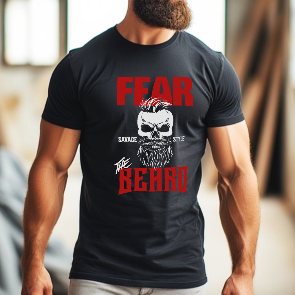 Fear The Beard (Red) - Savage Style Softstyle T-Shirt 4.5 oz.