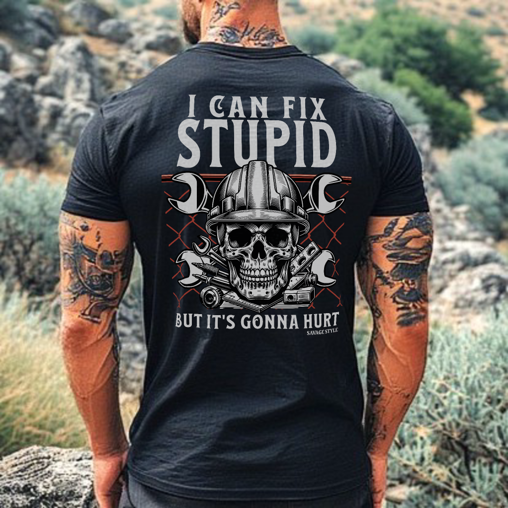 Fix Stupid - Savage Style Heavyweight T-Shirt 6.1 oz.