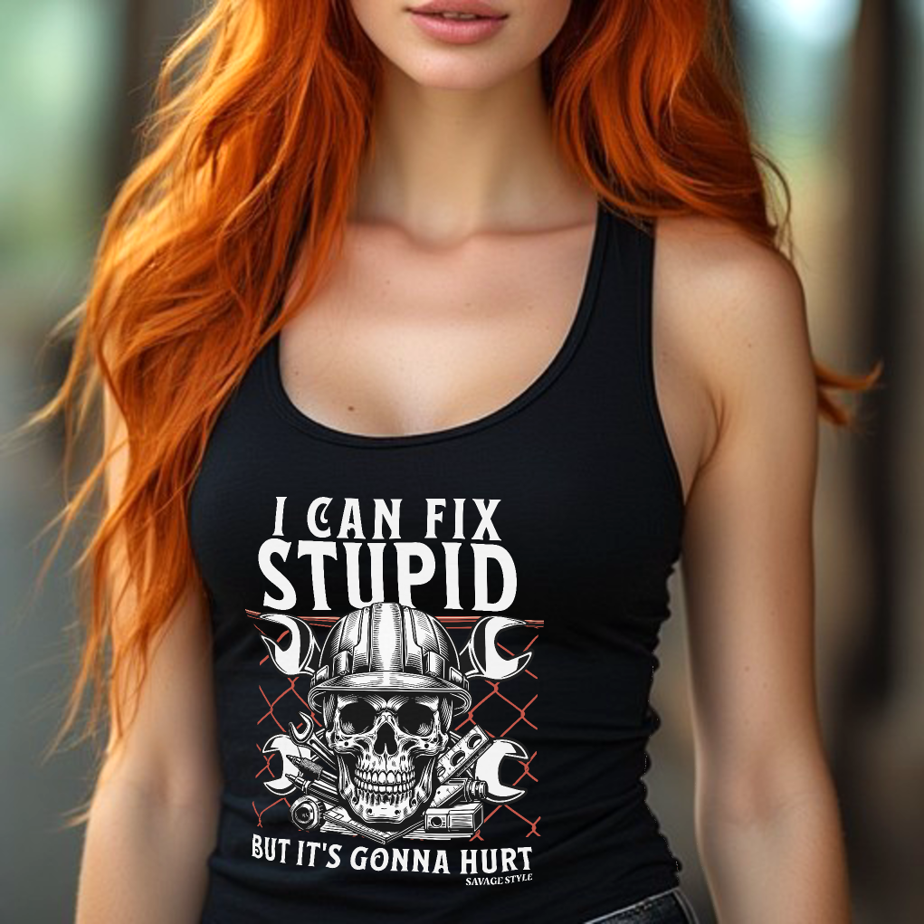 Fix Stupid - Savage Style Unisex Tank Top 5.3 oz.